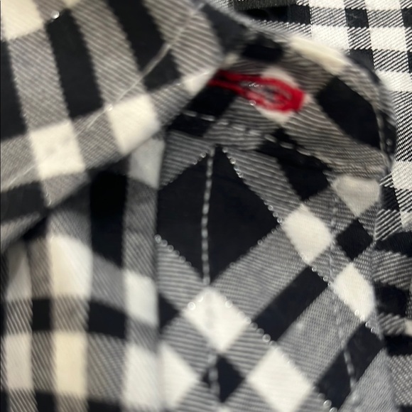 Talbots Women's 0X Black and White Button-Down Shirt | Casual Blouse EUC - Picture 4 of 7